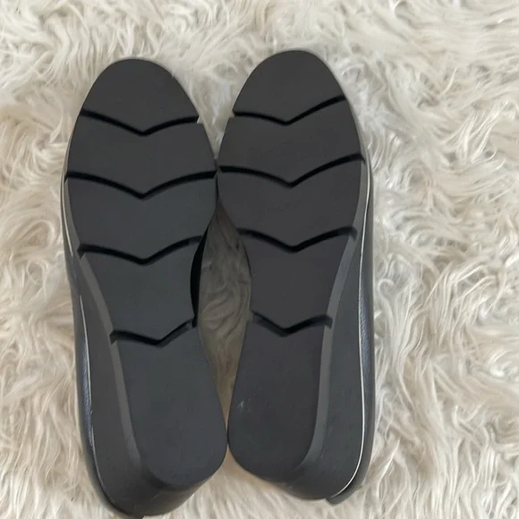 BETABRAND All Weather Wedge Heel In Black Pebbled Leather Slip On Size 11 NEW - Picture 12 of 16